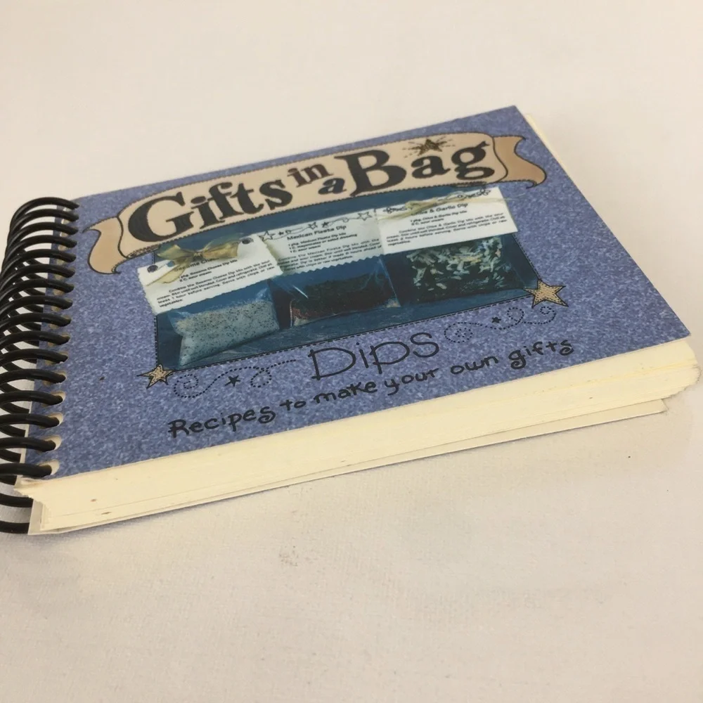 Vintage Gifts In A Bag Dips Recipes Book To Make Your Own Gifts Cookbook